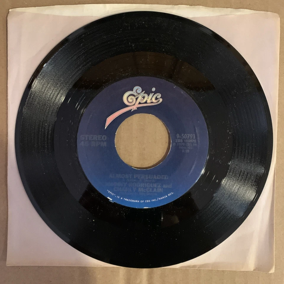 Johnny Rodriguez & Charley McClain, 45 rpm, VG+, I Hate The Way I Love It - Image 2 of 2