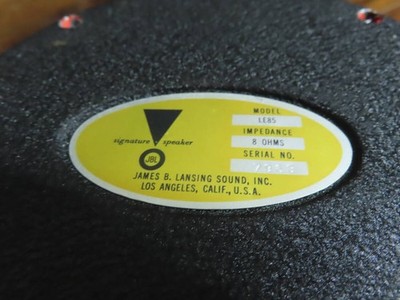 JBL LE85 白丸ラベル ※振動板キズアリ! Mint JBL LE85 Alnico V Compression Driver 1