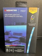 MONSTER Illuminessence LED STRIP LIGHT KIT & Remote Multicolor/White/Dim  New