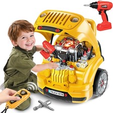 Jumlys Toys for 3, 4, 5, 6, 7, 8 Years Old Boys, Large Truck Engine Toys for Kid