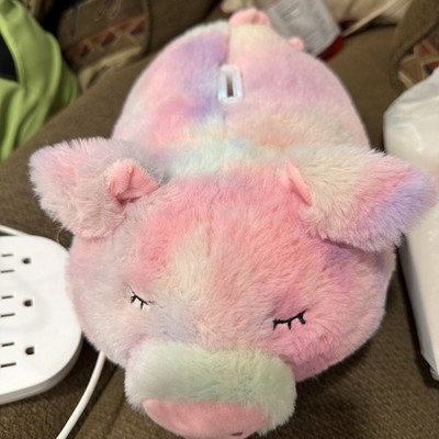Jumbo Cotton Candy Pink Blue Purple Tie Dye Pig Plush Kids FAB NY Piggy Bank