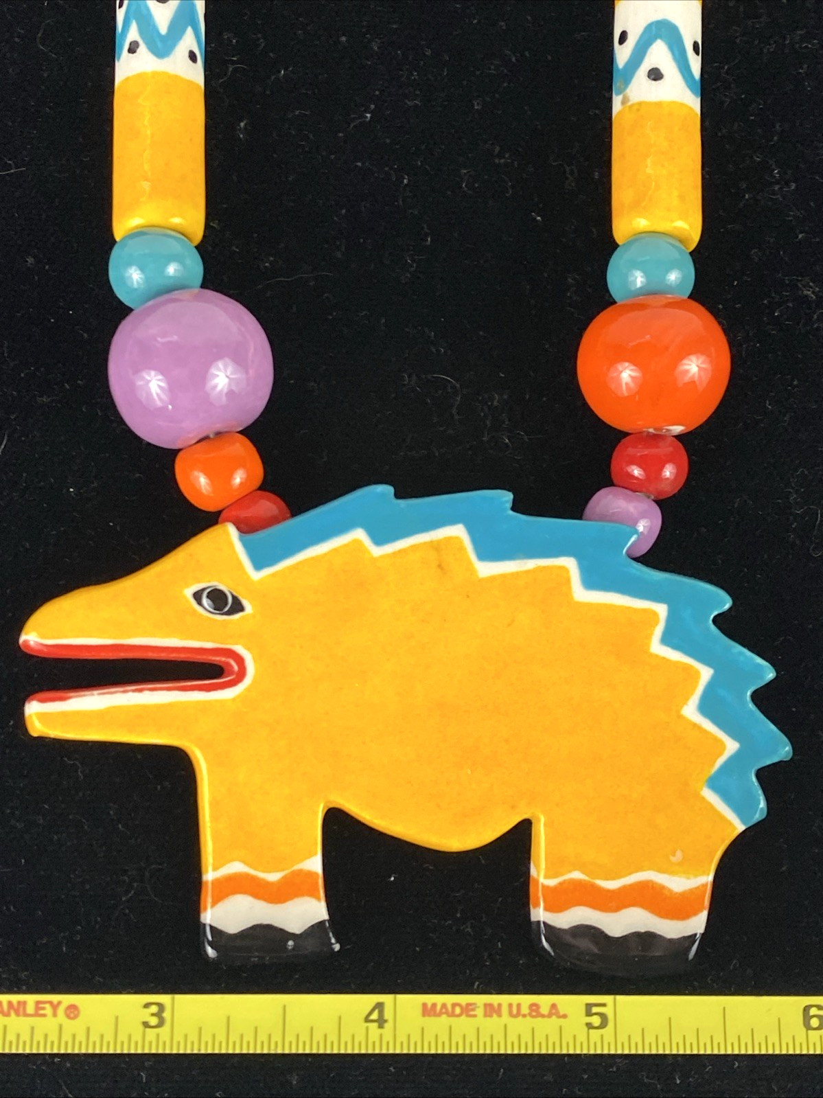 Ruby Z Candace Loheed Hand Painted Ceramic Pendan… - image 2