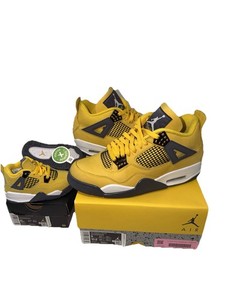 Men\'s US Size 9 Nike Jordan 4 Retro Lightning Yellow SPB-JB 364937 s-l400.jpg main image 3