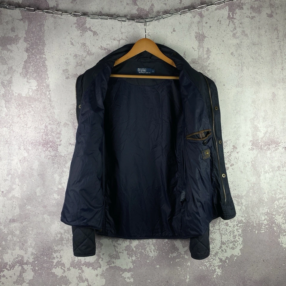 Vintage Polo Ralph Lauren Jacket Quilted Nylon Classic Long Sleeve Men’s Size L - Image 4 of 4