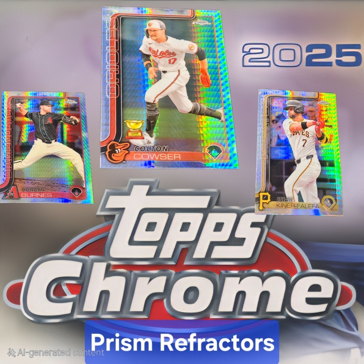 2025 Topps Chrome Prism Refractor Cards Bulk Discount Set Builder MC17