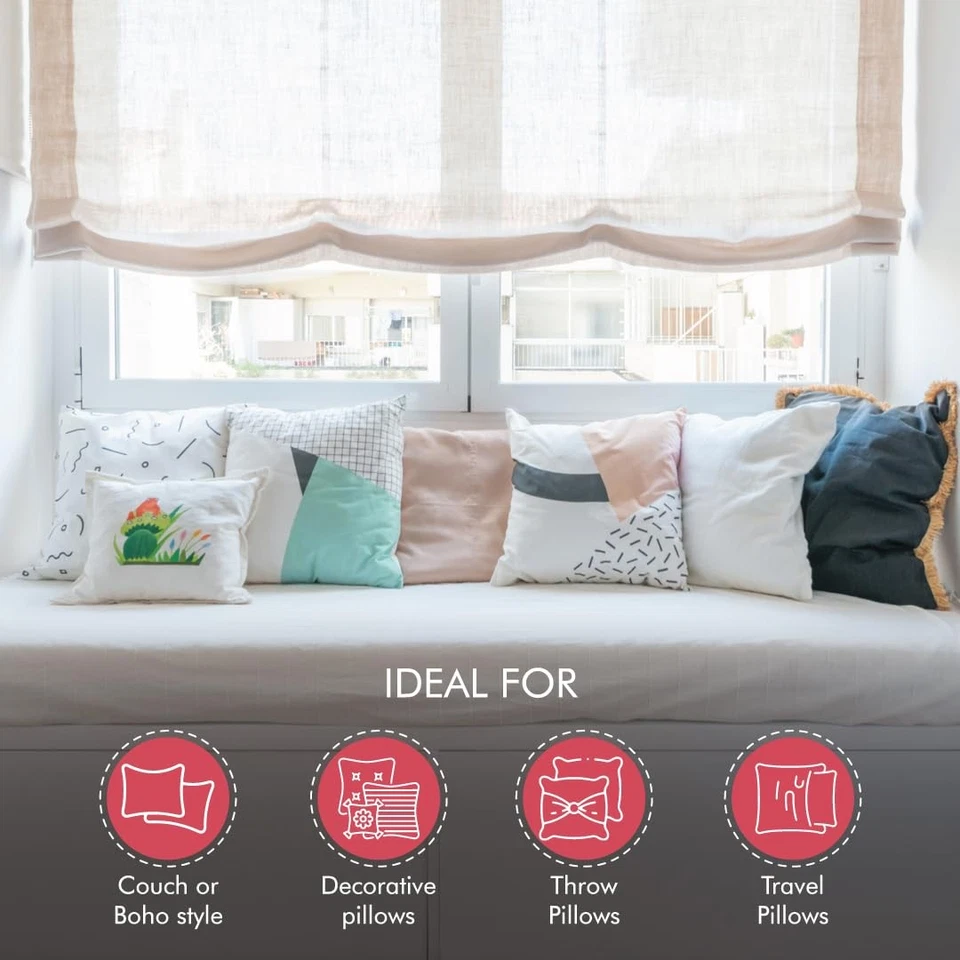 Forma de almohada básica Fairfield Crafter’s Choice, insertos de almohada personalizables para... Foto 4 de 4