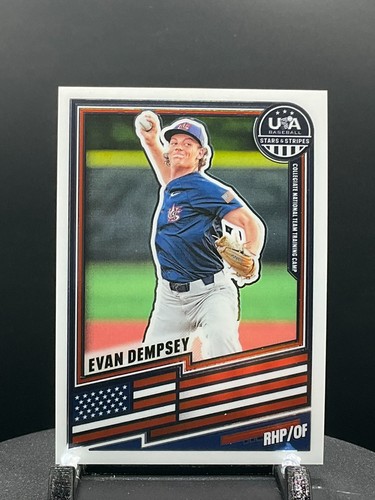 2026 Panini Stars & Stripes Prizm USA Baseball #73 Evan Dempsey | Base