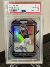 🔥2022 Prizm Malik Willis Titans Rc Rookie Psa 10 Auto #303 Gem 💎