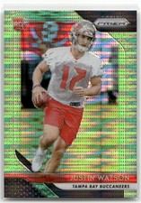 2018 Panini Prizm #273 Justin Watson Prizm Neon Green Pulsar