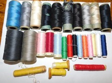 Vintage Lot of 24 Spools of Thread in Assorted Colors Empeco Germany