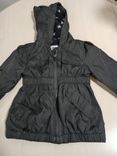 Old Navy Black Hooded Puffer Coat with Star-Print Lining Size 12-18 Mo.