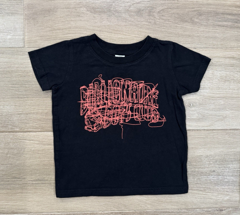 Billionaire Boys Club Toddler T-Shirt 2T Black Designer Streetwear Short Sleeve 