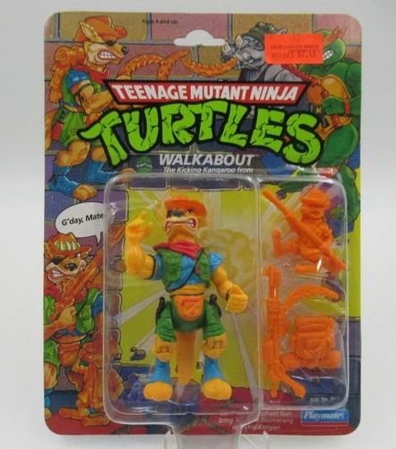 TMNT Walkabout 1991 Playmates MOC Sealed Vintage Action Figure