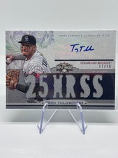 2014 Triple Threads Troy Tulowitzki Autograph Game Jersey /18 No. TTAR-TT3
