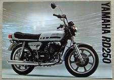 YAMAHA RD250 Motorcycle Sales Specification Leaflet c1978 Ref LIT-3MC-0107010-77