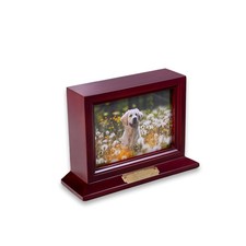 Bey-Berk Deering Moments Personalized Pet Urn w/ Picture Frame for Ashes 50lb Pe