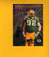 1995 SC REGGIE WHITE LOMAS BROWN Green Bay Packers Detroit Lions NEMESES Insert