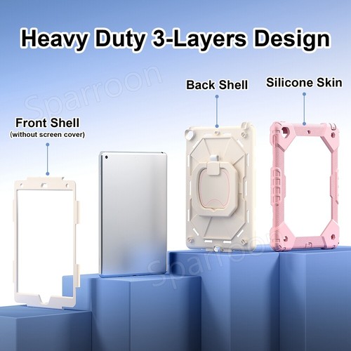 Shockproof Heavy Duty Hard Case for iPad 5/6/7/8/9/10th Gen Air 4 5 Pro 11 2024 - Picture 101 of 126