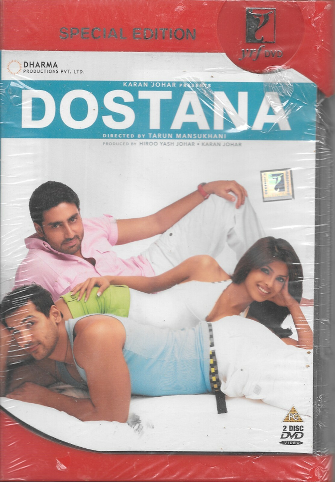 DOSTANA - ABHISHEK BACHCHAN, JOHN ABRAHAM - BOLLYWOOD 2 DVD SET - MULTI SUBTITLE