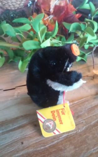 Vintage Original Steiff Mole “Maxi” Vintage Stuffed Tag Ear Button - Picture 4 of 5