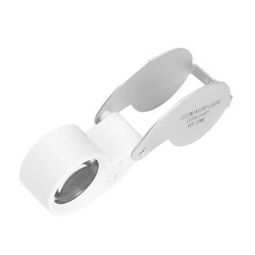 3 Colors 40x Magnifier Loupe With LED Lights Jewelry Watch Eye Glass Loop Pocket - Picture 1 of 22