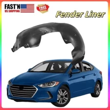 Front Left Inner Fender Liner Black Drivers Side For 2017-2018 Hyundai Elantra