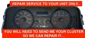 2006-11 Ford Crown Victoria Speedometer Cluster Odometer Display Repair Service