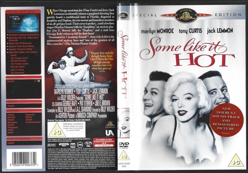 DVD - SOME LIKE IT HOT SPECIAL EDITION