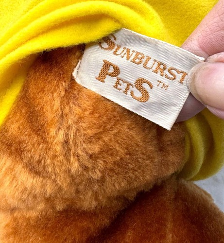 Sunburst Pets Kitty Cat Commonwealth Stuffed Plush Vintage 1983, Yellow diaper - Picture 9 of 11