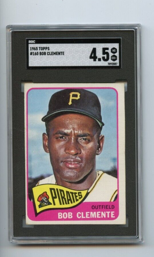 1965 Topps Roberto Clemente Pittsburgh Pirates #160 🚀😳💥 SGC Graded 4.5