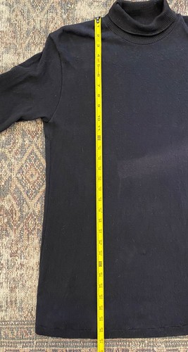 Vintage 60s Turtleneck by Duofold Mohawk NY XL Black Base Layer Activewear Shirt - Picture 5 of 6