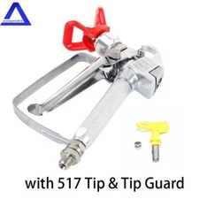 3600 psi Airless Paint Spray Gun 517 Spray Tip + Nozzle Guard for Sprayers