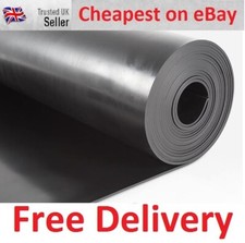 Black Solid Hard Neoprene Rubber Sheet Sheeting 1.2m x 1m x various thicknesses