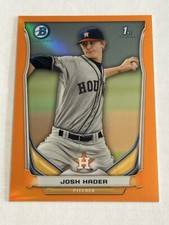 JOSH HADER 2014 Bowman Chrome Prospects Orange Refractor BCP69 #13/25 ASTROS RC