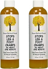 Organic Farms Stops Leg  Foot Cramps 8 fl oz 2 Pack 