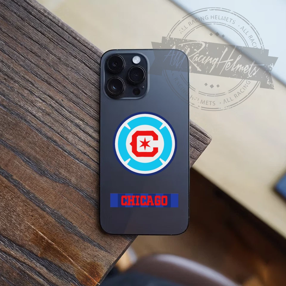 Chicago Fire FC MLS Soccer Football Printed Vinyl Decal Sticker High Quality Kit - Image 3 of 4