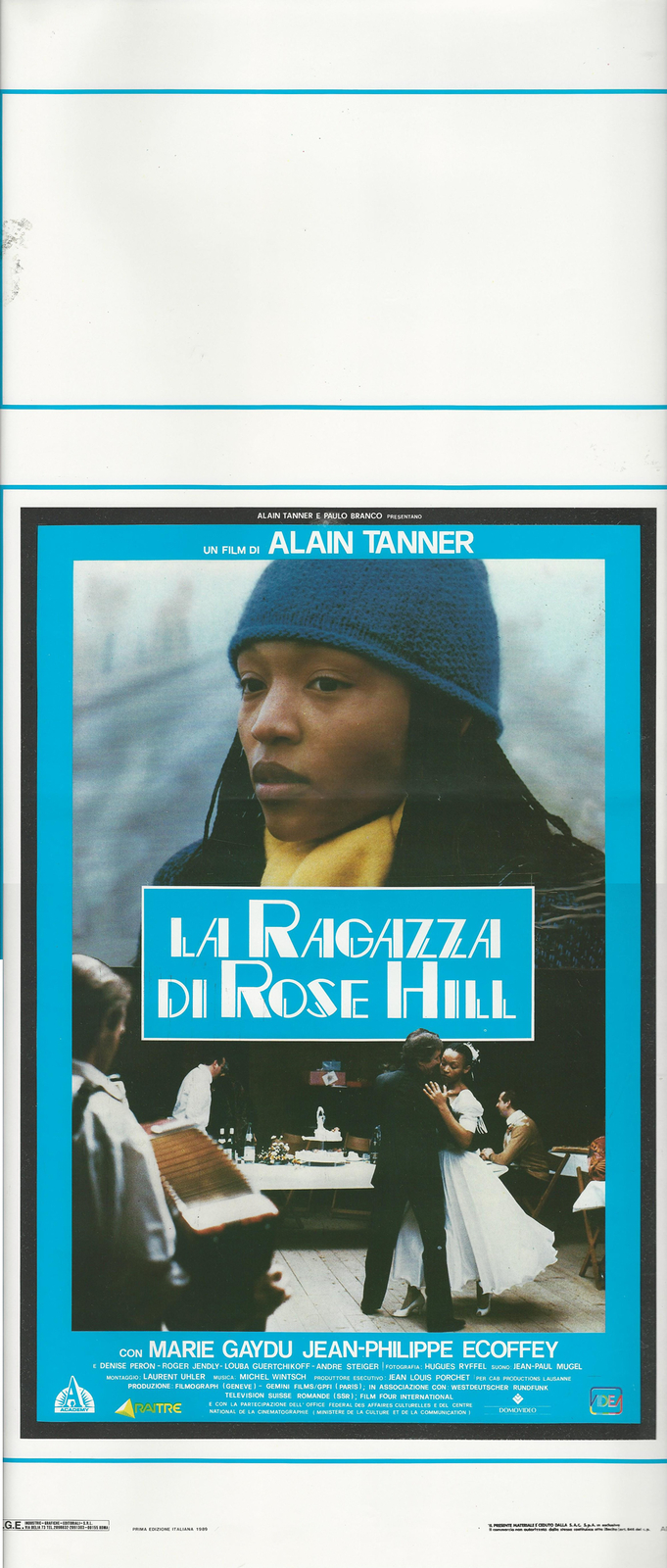 Locandina originale film La ragazza di Rose Hill (1989) - Regia di Alain Tanner