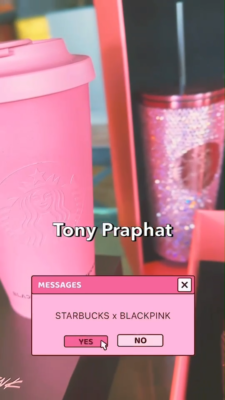 アイドル BLACKPINK Bling Cold Cup Blackpink X Starbucks Limited Edition BLACKPINK Bling Cold