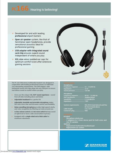 Sennheiser PC 166 Pro Gaming Headset with Noise-Canceling Mic + New Headband Pad - Picture 4 of 7