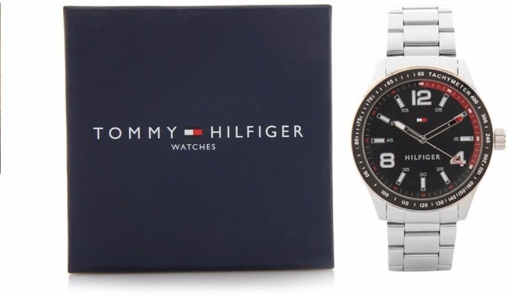 Tommy Hilfiger Men's Quartz Stainless Steel and Mesh Bracelet Watch, Color:  Grey (Model: 1791878)