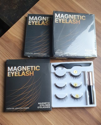 3 SETS MAGNETIC Eyelashes KÜNSTLICHE WIMPERN