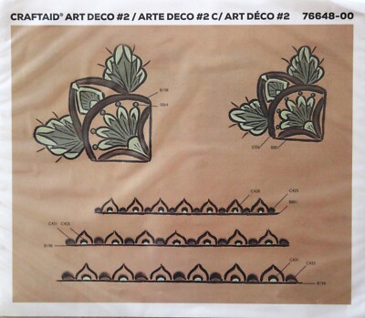 ART DECO #2 - TANDY LEATHER Craftool CRAFTAID 76648-00 ART DECO #2 (Plastic)