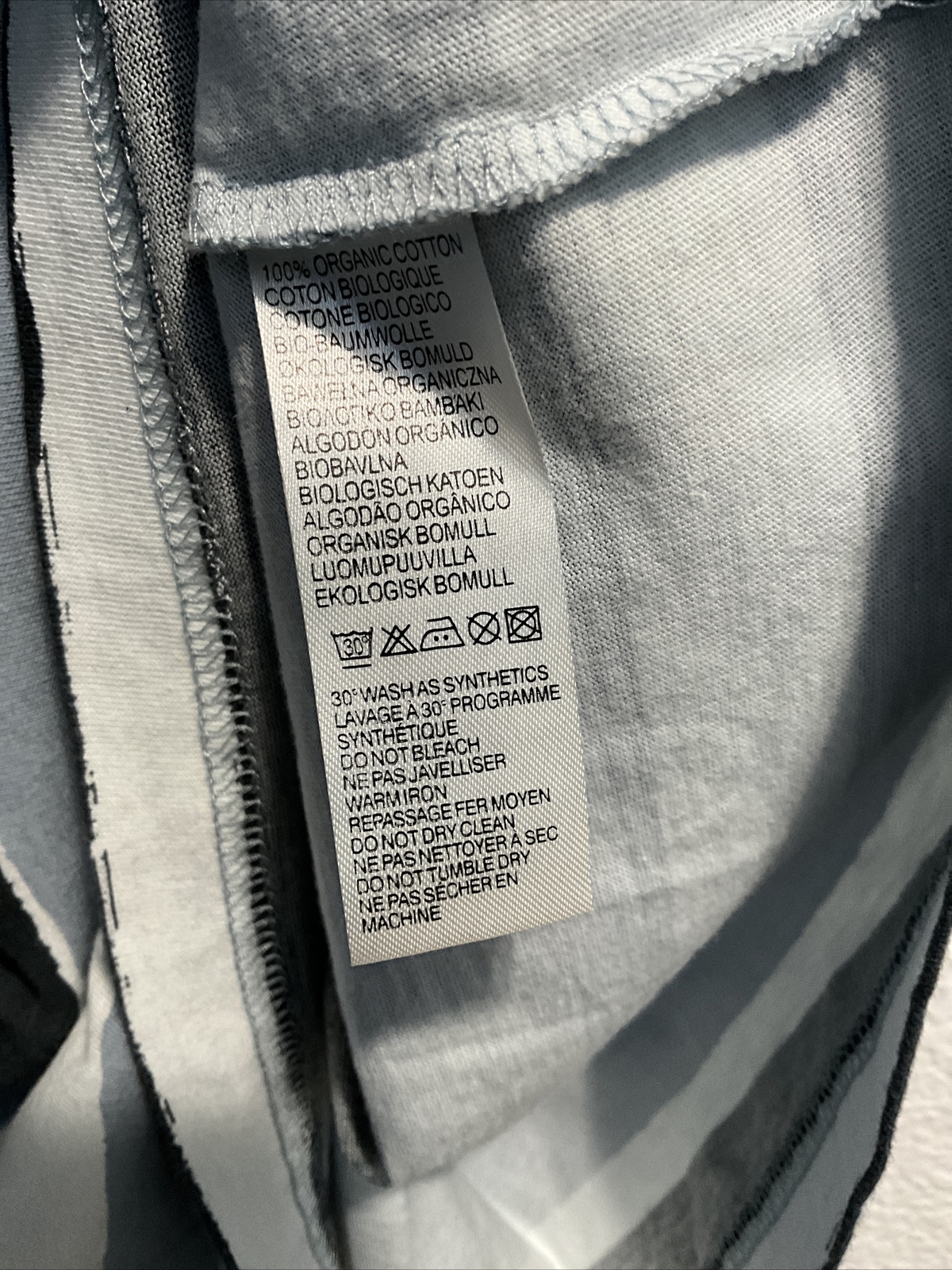 Maglietta da uomo Paul Smith PS a righe tricolore taglia S (nuova altra)