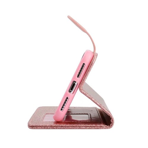 Funda tipo billetera de cuero brillante para tarjeta para mujer con tapa para Samsung A15/A35/A55/A16 - Imagen 10 de 25