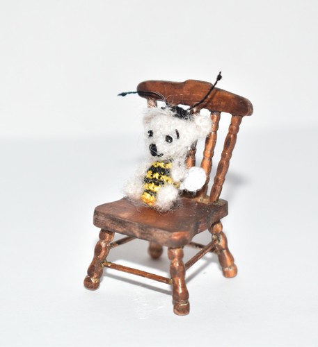 Miniature Ooak Artist Bee Bear Dollhouse Dolls Toy Micro Teddy Bear Gift 0.8" - Picture 6 of 10