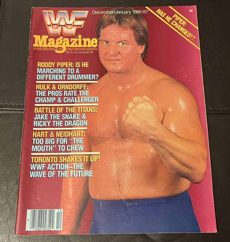 WWF Magazine December 1986 January 1987 Rowdy Roddy Piper Catalog Hulk Hogan WWE