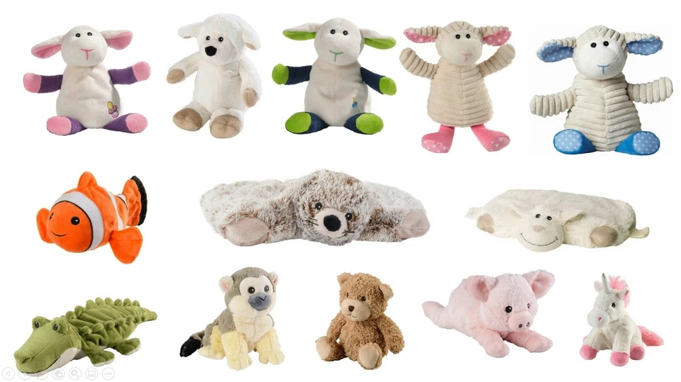 Warmies Wärmestofftiere Wärmekissen Körnerkissen Mini Hirse Kräuter Füllung NEU