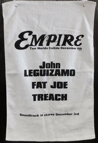 Empire Two World Collide 2002 Music Promo 25x17 Towel Fat Joe & John Leguizamo  
