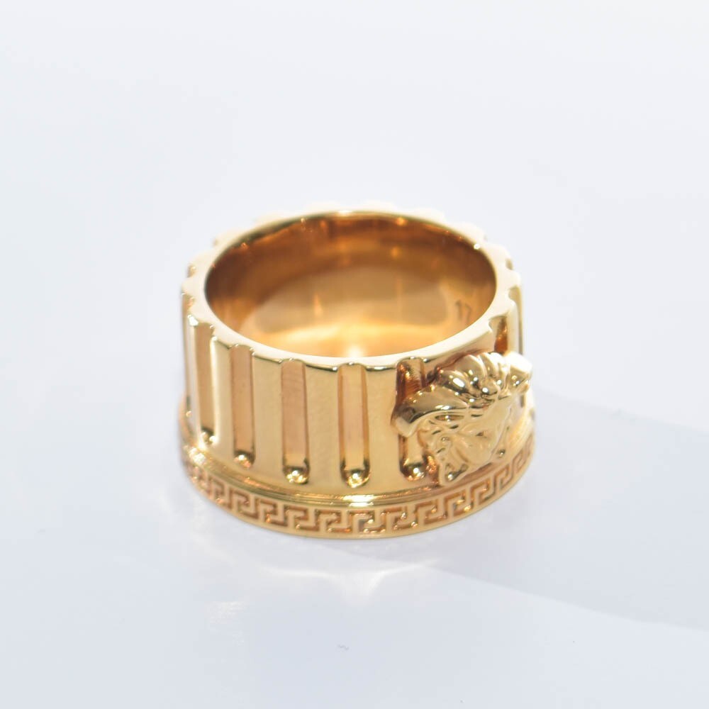 SALE Versace Ring Medusa Gold METAL 1010470 Size 17, 21, 23 Men's SALE Versace Ring Medusa Gold METAL 1010470 Size 17, 21, 23 Men's