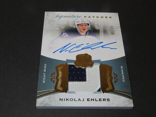 Nikolaj Ehlers Signed 2015-16 The Cup Signature Patches Auto Winnipeg Jets SP-NE - Picture 2 of 6